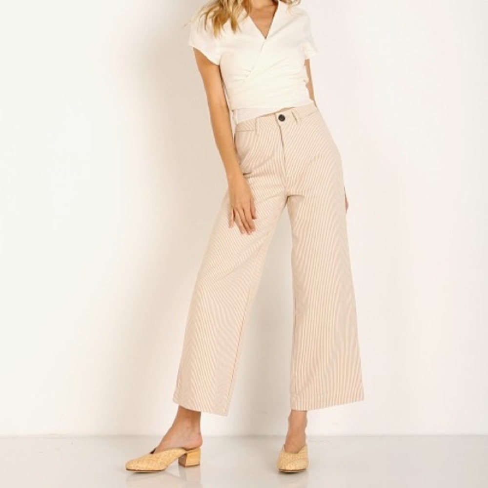 ROLLAS Old Mate Pant Gold Stripe Size 28